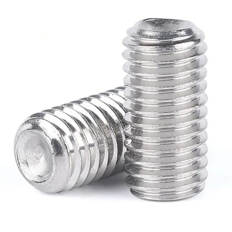 

M1.6/M2/M3/M4 standard 304 stainless steel concave end fastening screw Hexagon headless screw ewdriver meter