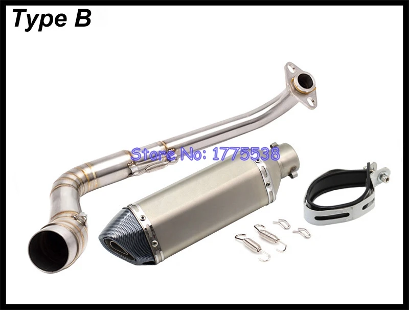 Полная система выхлопной трубы для мотоцикла Yamaha Nmax125 Nmax155 2015-2017 с глушителем |