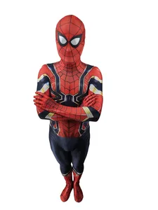 Мужской костюм паука, костюм Человека-паука из спандекса, лайкры, Зентаи, костюмы на Хэллоуин