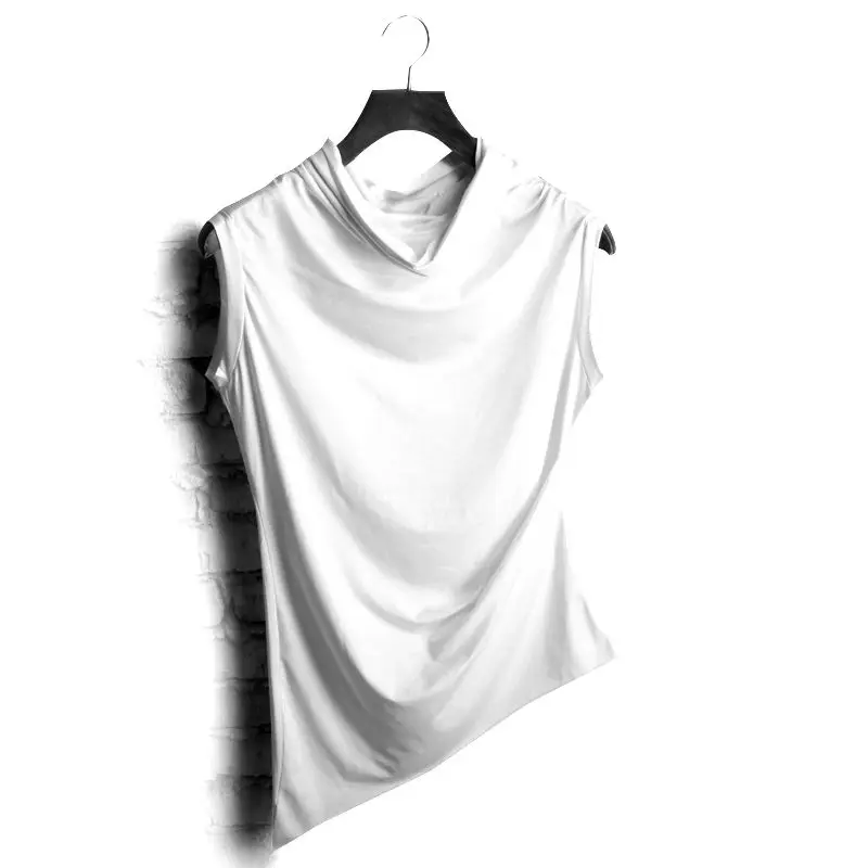 Модные мужские однотонные футболки Idopy в уличном стиле Необычные панковские