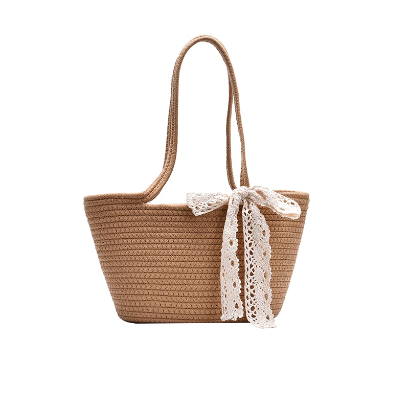 

Summer western style straw woven bag female 2021 new wave fashion western style portable woven bag leisure vacation beach bag
