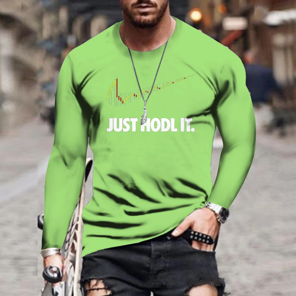 

2021 Autumn and winter men's brand English letters printing solid color Round neck long sleevestreet running sports fitness wear