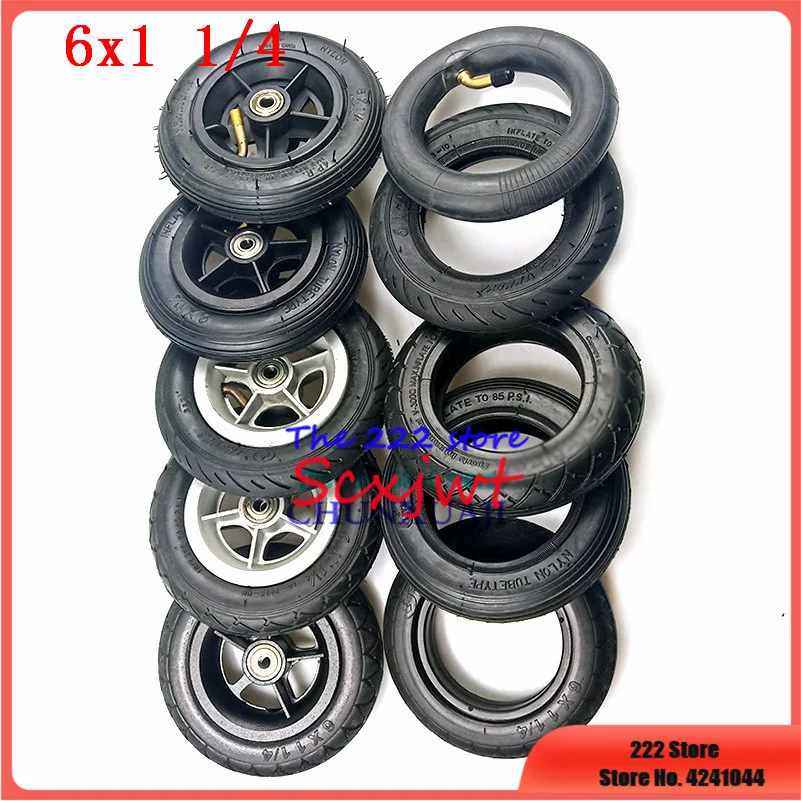 

6x1 1/4 wheel tyre 6 Inch Pneumatic / solid Tire Motorcycle 150MM Scooter Wheel With Hub With Inner Tube Electric Scooter tire