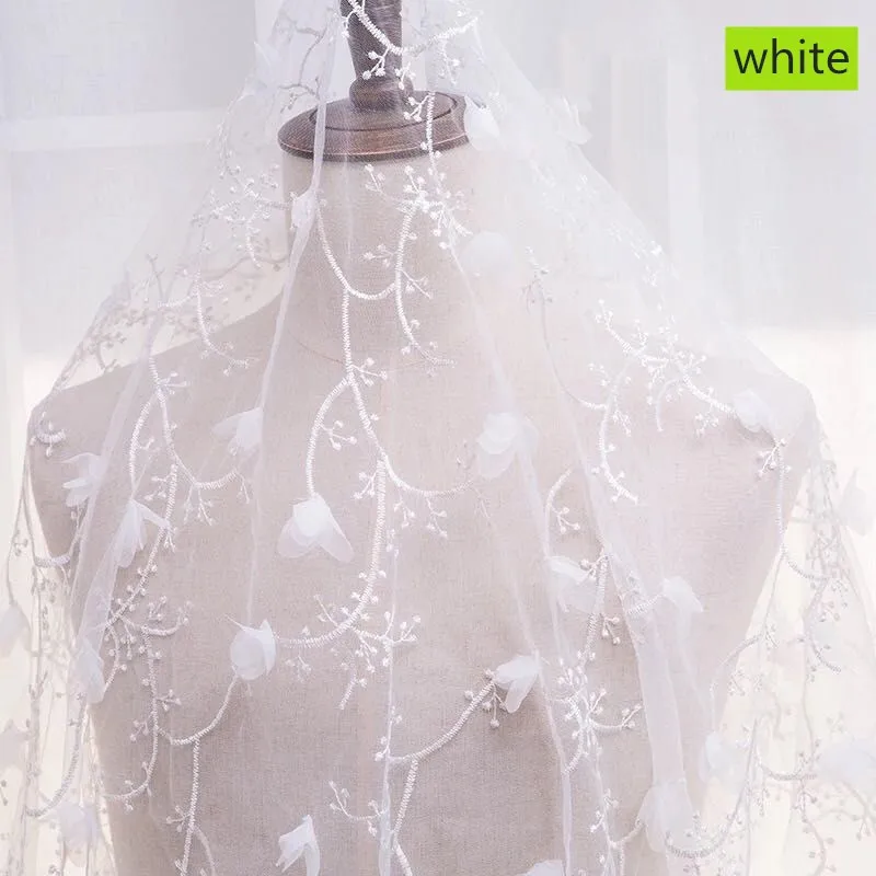 Кружевная сетчатая ткань с вышивкой 3 D украшение для свадебной вечеринки сделай