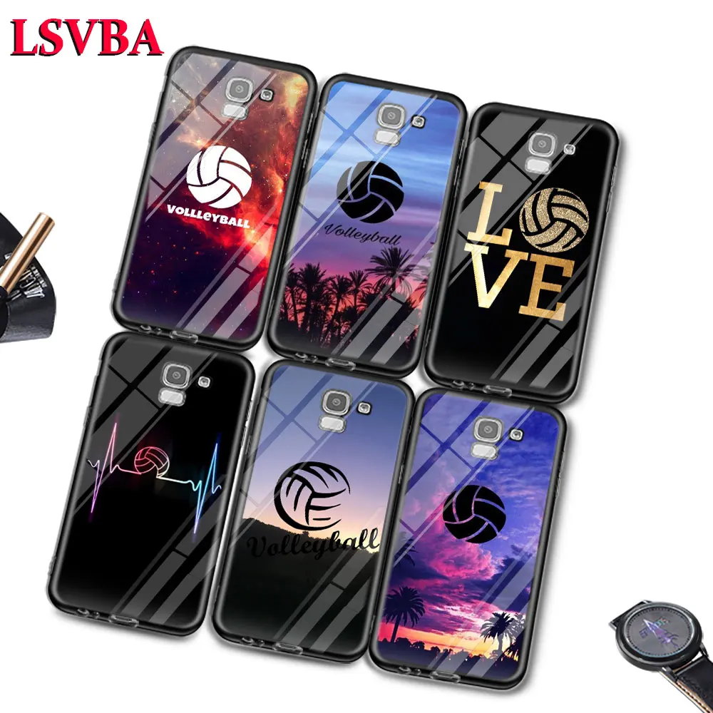 Волейбольный Спорт для Samsung Galaxy J2 J3 J4 J5 J6 J7 Plus Core 2018 2017 2016 Супер Яркий глянцевый