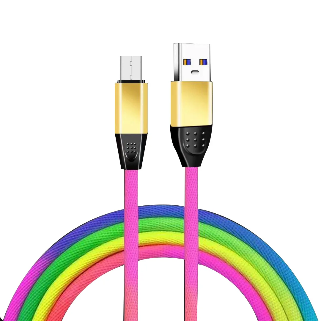 Модные Micro USB Тип Кабеля C 8 Pin кабель быстрой зарядки для передачи данных