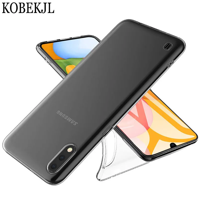 Чехол для Samsung A01 Прозрачная мягкая задняя крышка из ТПУ чехол телефона Galaxy A 01 SM