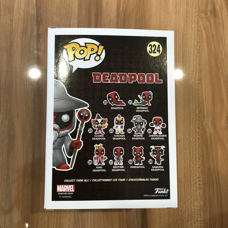 Эксклюзивный FUNKO POP Официальный Marvel: волшебник Дэдпул Виниловая фигурка Коллекционная модель игрушки с оригинальной коробкой