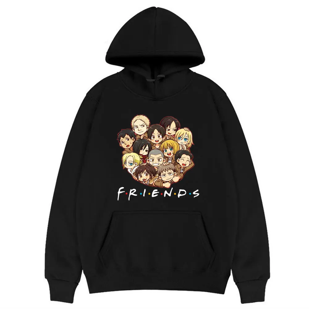 

Japan Anime Q Version Attack on Titan Hoodie Men Women Oversized Hip Hop Hood Sweatshirt Top Male Fashion Creativity Tracksuit