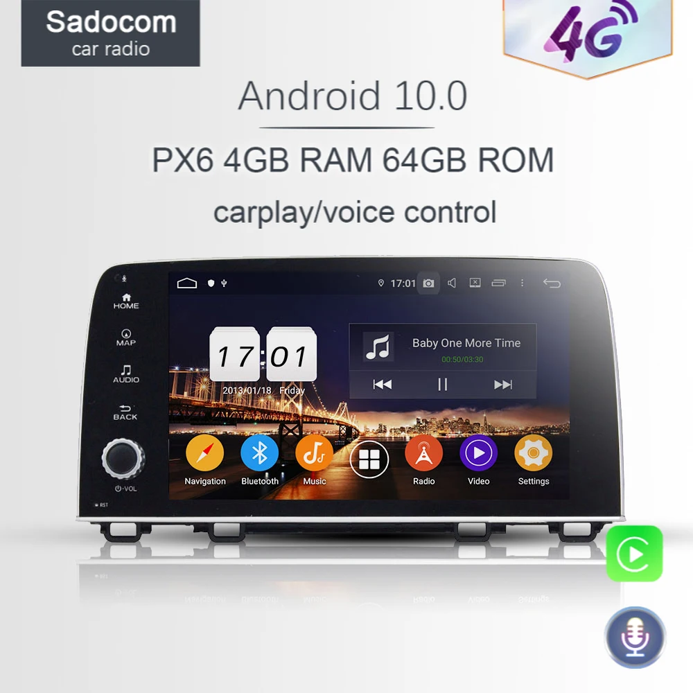 720P 9 &quotDSP PX6 Android 10 0 4 Гб + 64 8 ядер PX5 DSP автомобильный DVD плеер GPS ГЛОНАСС RDS радио wifi