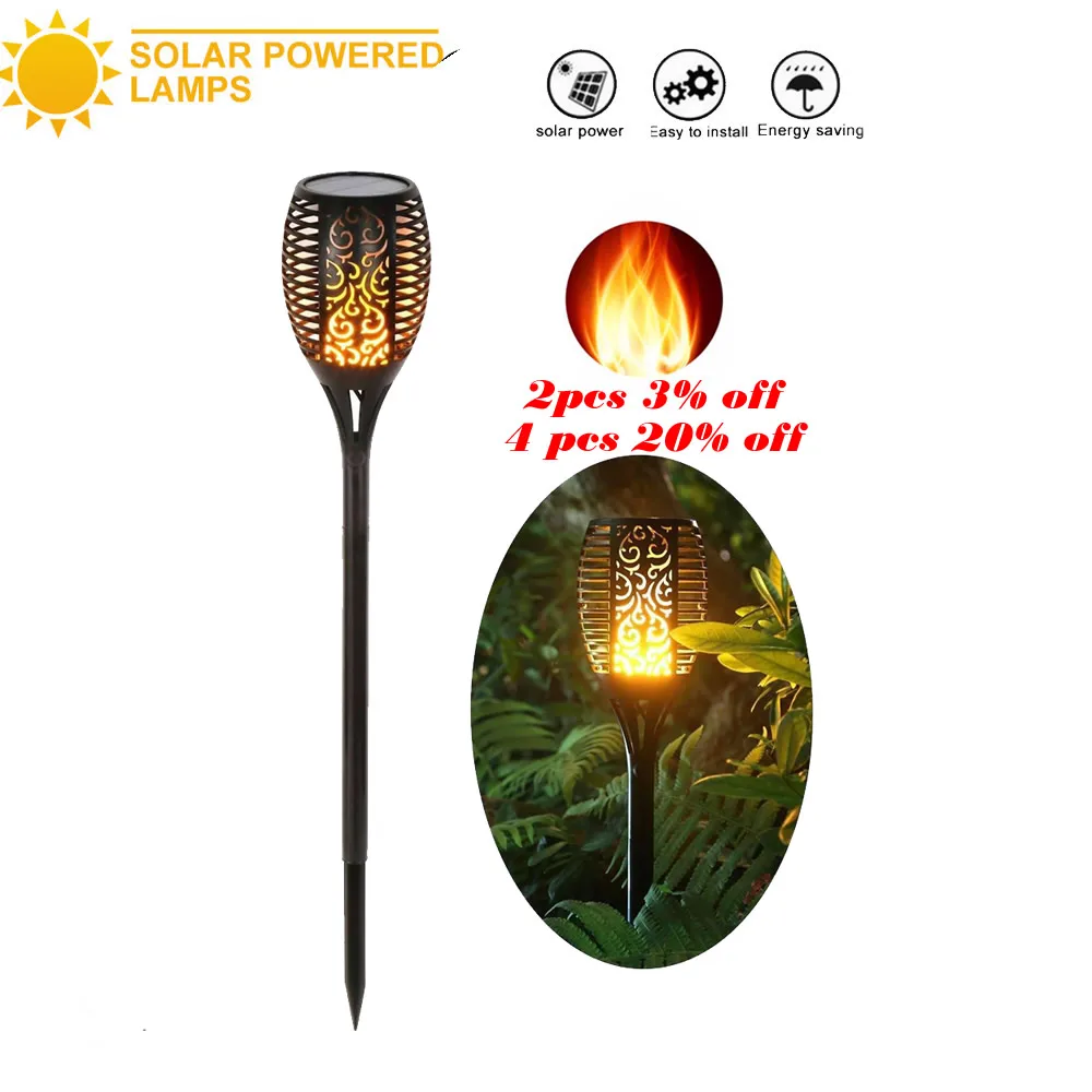 Пейзаж украшения лагеря пламя лампа Мерцающая танцы лужайка лампы Путь