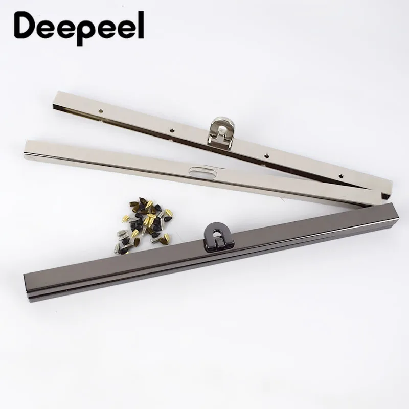 

Deepeel 2/5pcs 11.4/19cm Metal Wallet Frame Coins Buckles Purse Kisss Lock Clasp DIY Bag Parts Hardware Decor Accessories BF090