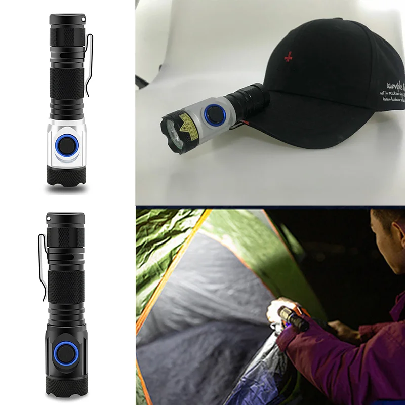 

Super Powerful Flashlight 100000Lumen Rechargeable Mini Flashlight 18650 Usb Mini Torch Flash Light Small Led Lantern Worklight