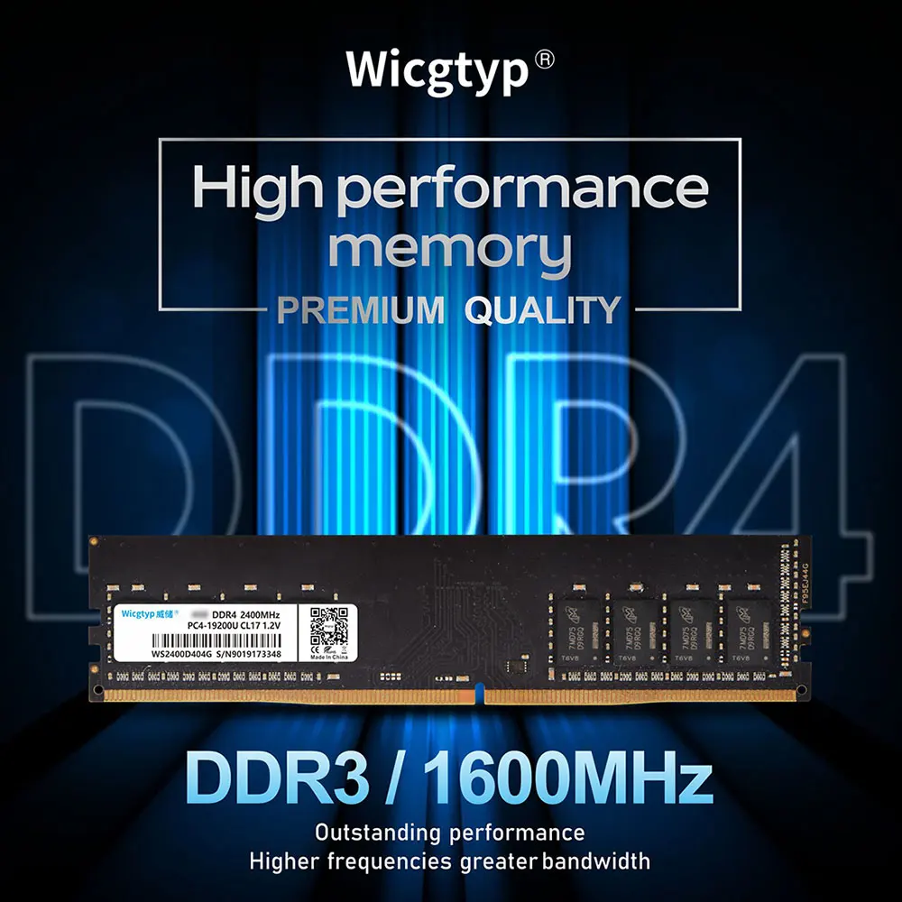 Оперативная память Wicgtyp 4 ГБ 8 16 DDR4 для настольного компьютера 2400 МГц 288PIN DIMM 1 2 в