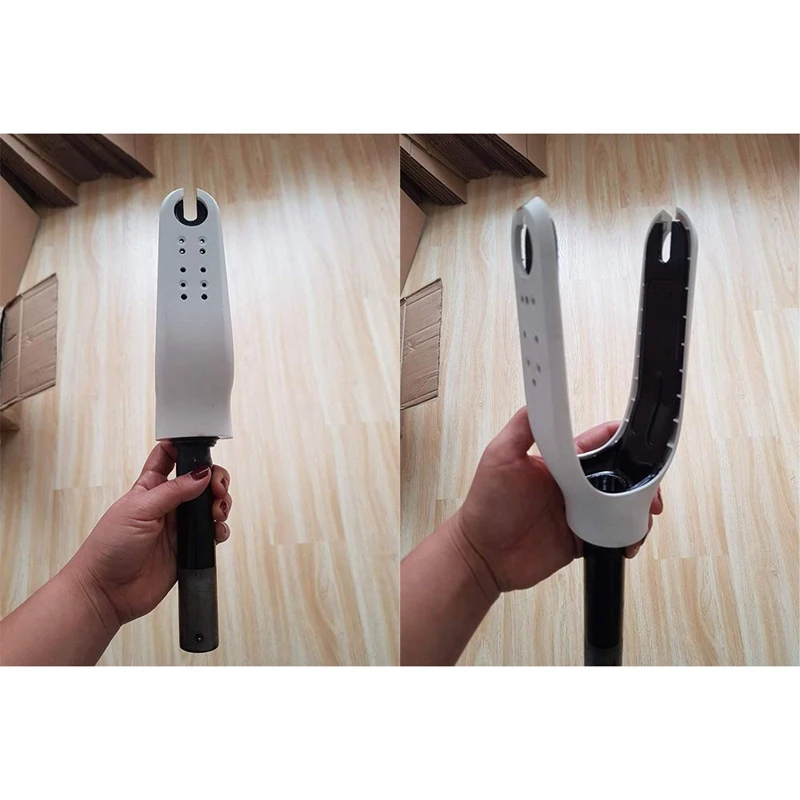 

Front Wheel Bracket Fork, with Black and White Rubber Parts, Suitable for Xiaomi M365 Electric Scooter Parts Replacement Shock A