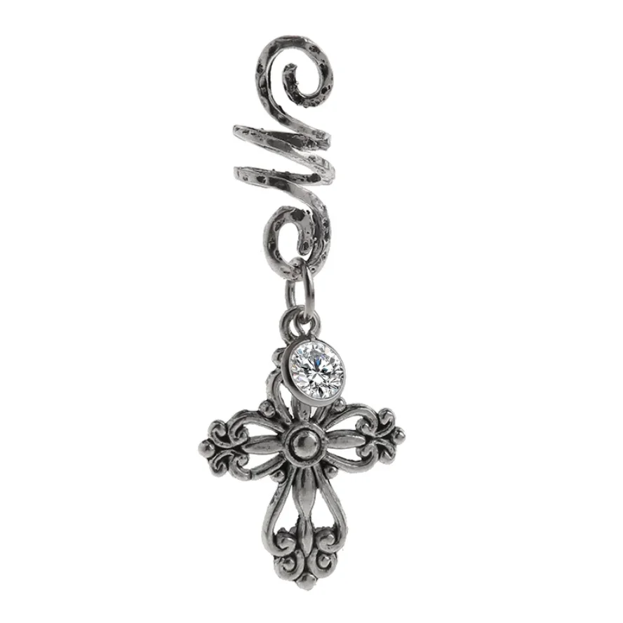 1 шт. спиральные бусины для волос Viking с шармами косичек бороды кубическим