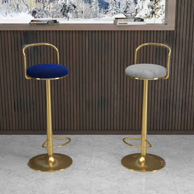 

Скандинавские барные стулья, вращающиеся подъемные спинки, барный стул, современный минималистичный Роскошный домашний высокий стул EB5BY