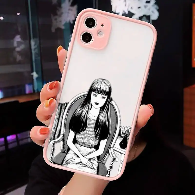 

Japanese horror comic Tomie Junji Itou Phone Cases Matte For iPhone 12 Mini 11 Pro XR XS Max 7 8 Plus X Hard PC Back Cover