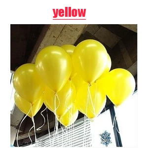 Yellow 50/100 планшетный ПК 10 дюймов 1,5g голубое золото, цвета: белый, черный, розовый, утолщение жемчужные латексные шары Свадебный шар вечерние детские игрушки baby show воздушный шар - Цвет: Yellow
