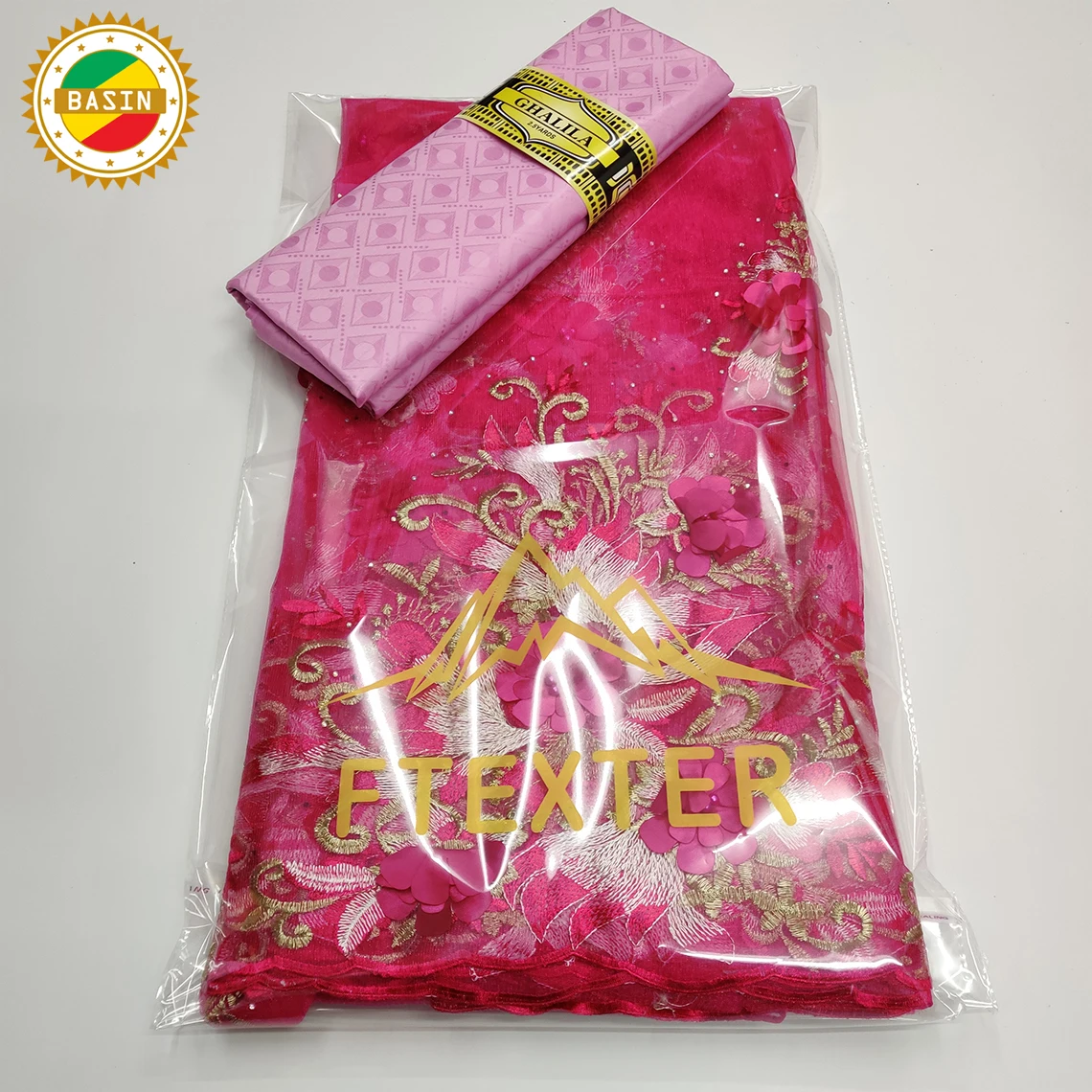 Красная вышитая сетка тюль кружево с раковиной роскошные ткани 2022 новейшая