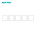 SRAN пустая панель с установкой железной пластины 430 мм * 86 мм белыйчерныйзолотой PC пять рамок панельная розетка переключателя