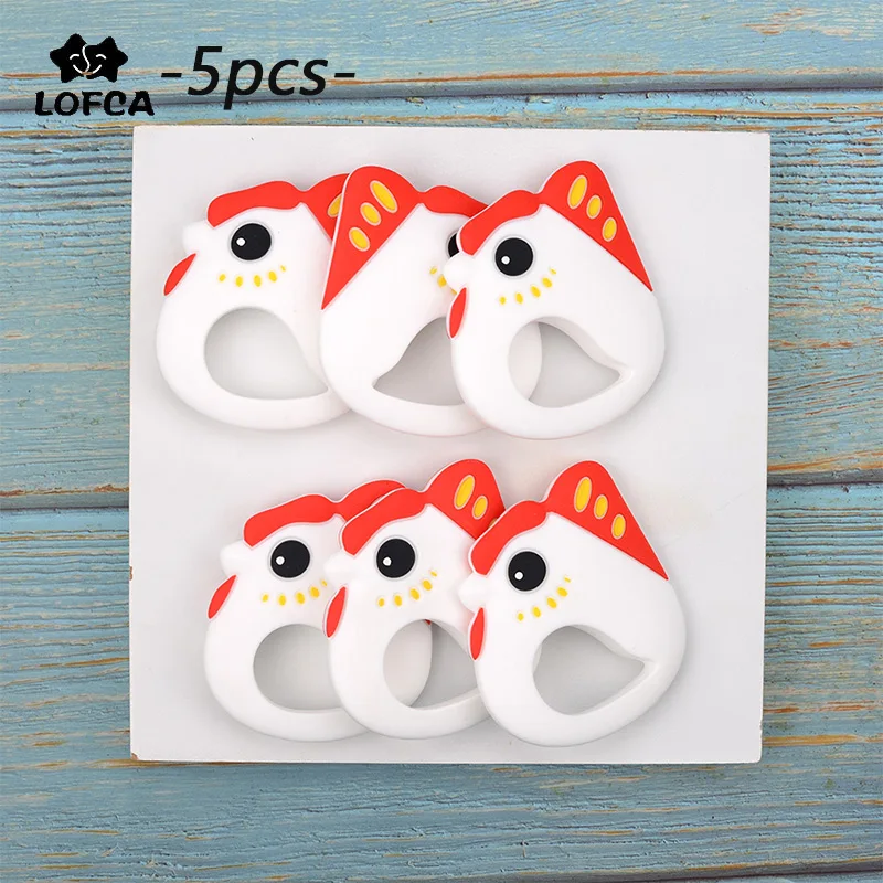 LOFCA Прорезыватели для зубов 5 шт. ЧУК животное детский Прорезыватель еда без
