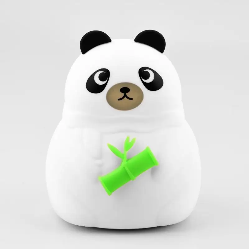 Милая креативная силиконовая лампа с usb зарядкой цветная детская Ночной