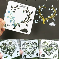 cute love theme painting stencils template diy copy stencils for painting album decorative template drawing stencils