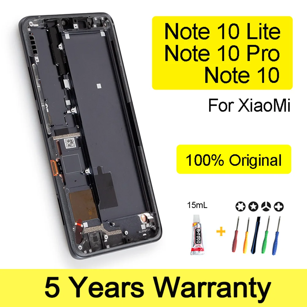100% Новый оригинальный Супер Amoled для Xiaomi MI Note 10 /MI note Pro ЖК дисплей Edge экран +