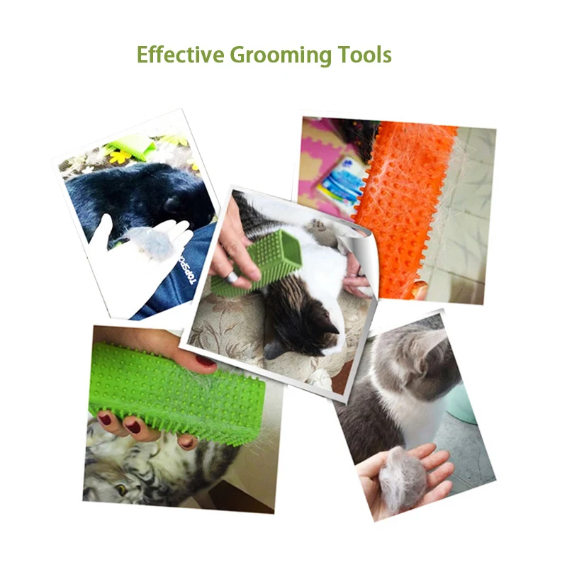 ПЭТ собака кошка кисточка для удаления волос силиконовая щетка ухода за