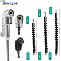 towayer 105 angle screwdriver set socket holder adapter adjustable hand tools angle screw driver tool 14 hex bit socket