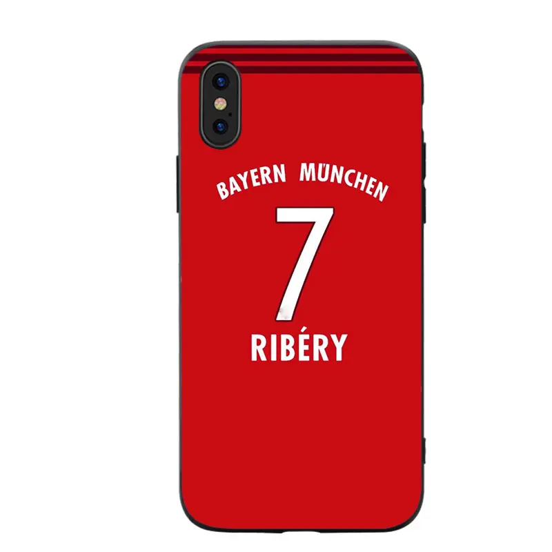 RKQ Bayern Star Jersey Style Soft Silicone Phone Case Cover For Iphone 5S SE 6 6S 7 8 Plus X XS XR 11 Pro Max TPU |