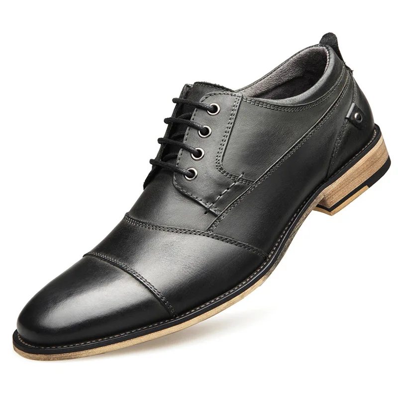 

Fashion Classics Wedding Shoes Men Solid Lace-Up Pointed Toe Formal Dress Shoes Sewing Spring Autumm Oxfords Shoes