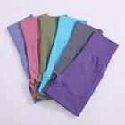 Женские шорты для йоги с высокой талией, бесшовные леггинсы с эффектом пуш-ап, эластичные шорты для тренировок в тренажерном зале и фитнеса, спортивные штаны для бега