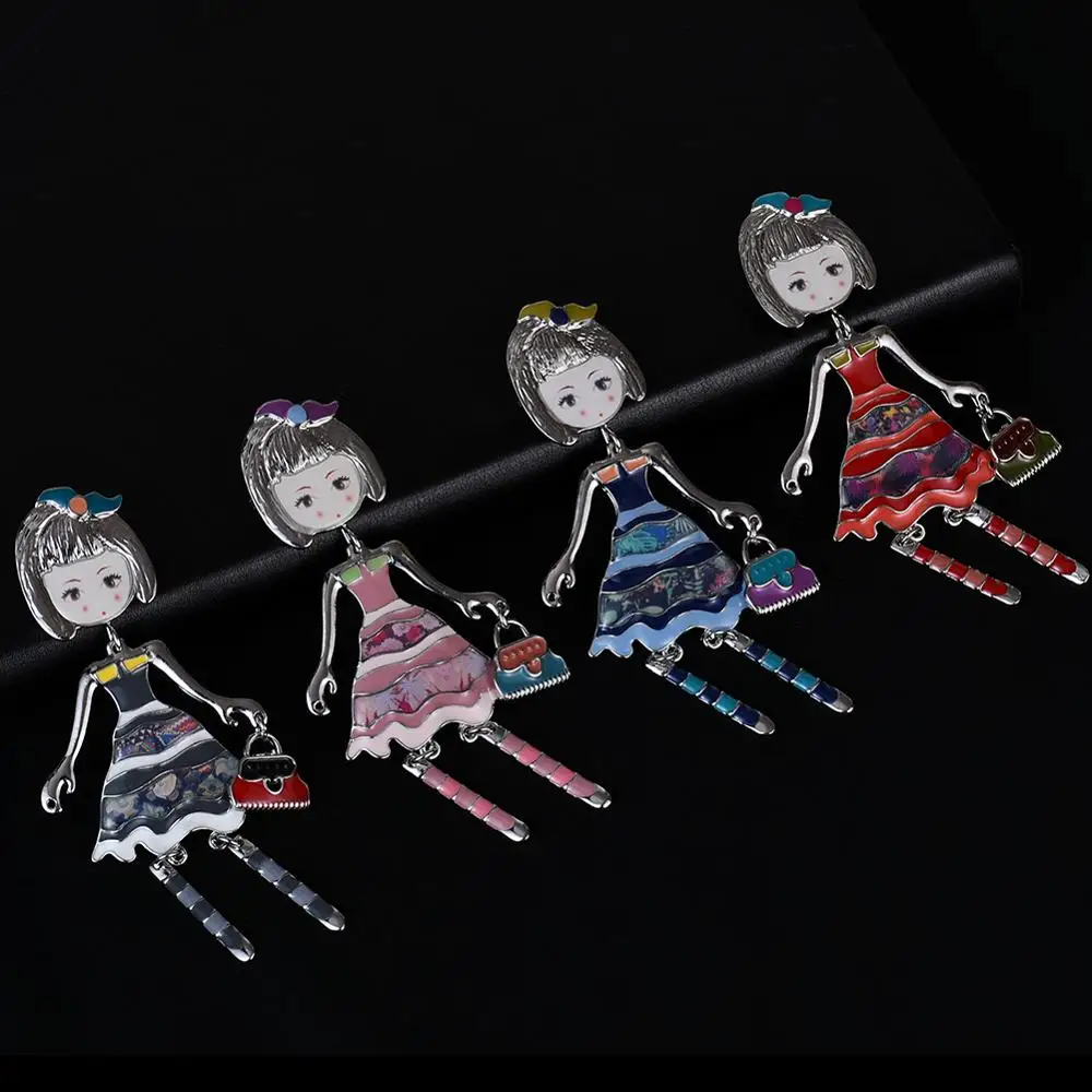 2019 Новое поступление персонализированный дизайн розовая кукла броши булавки для