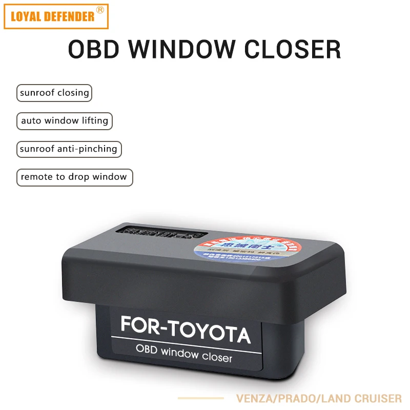 

Car Auto Car auto OBD plug and play window closing&speed lock Auto OBD2 auto window close for Venza/Prado/Land Cruiser