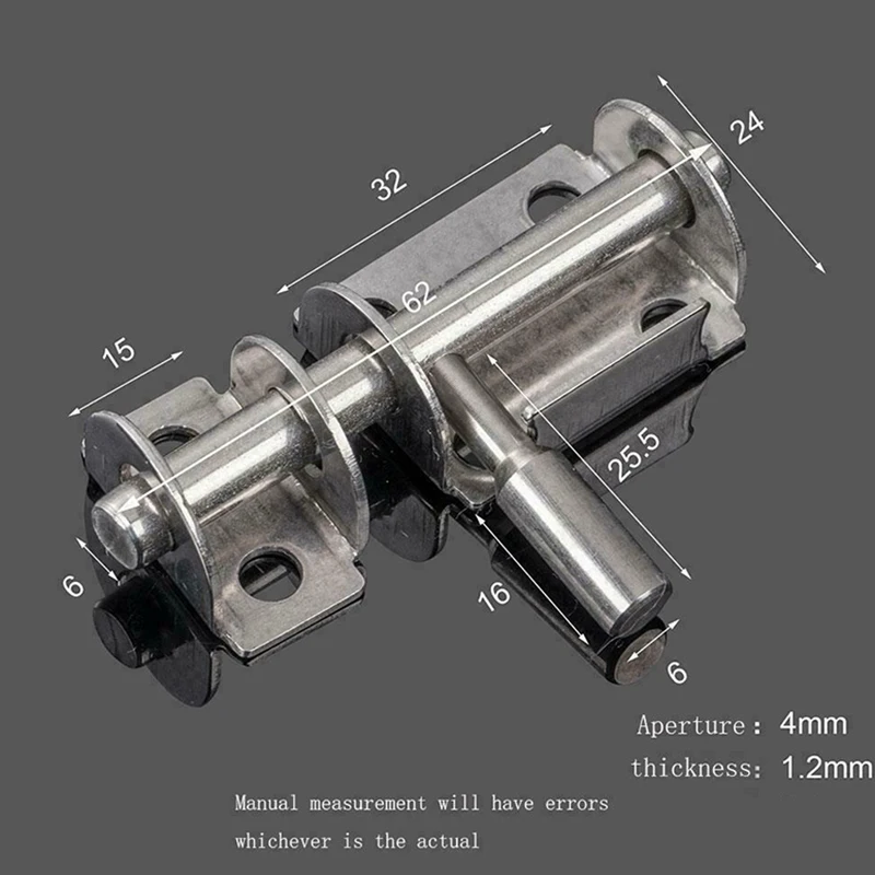 

Stainless Steel Door Latch Lock Hasp Rust proof Safety Silver Sliding Wooden Bathroom Bolt Hardware Convenient