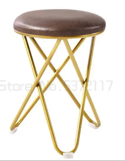 

Nordic small stool household living room wear shoes stool door round stool dressing bench light luxury low stool