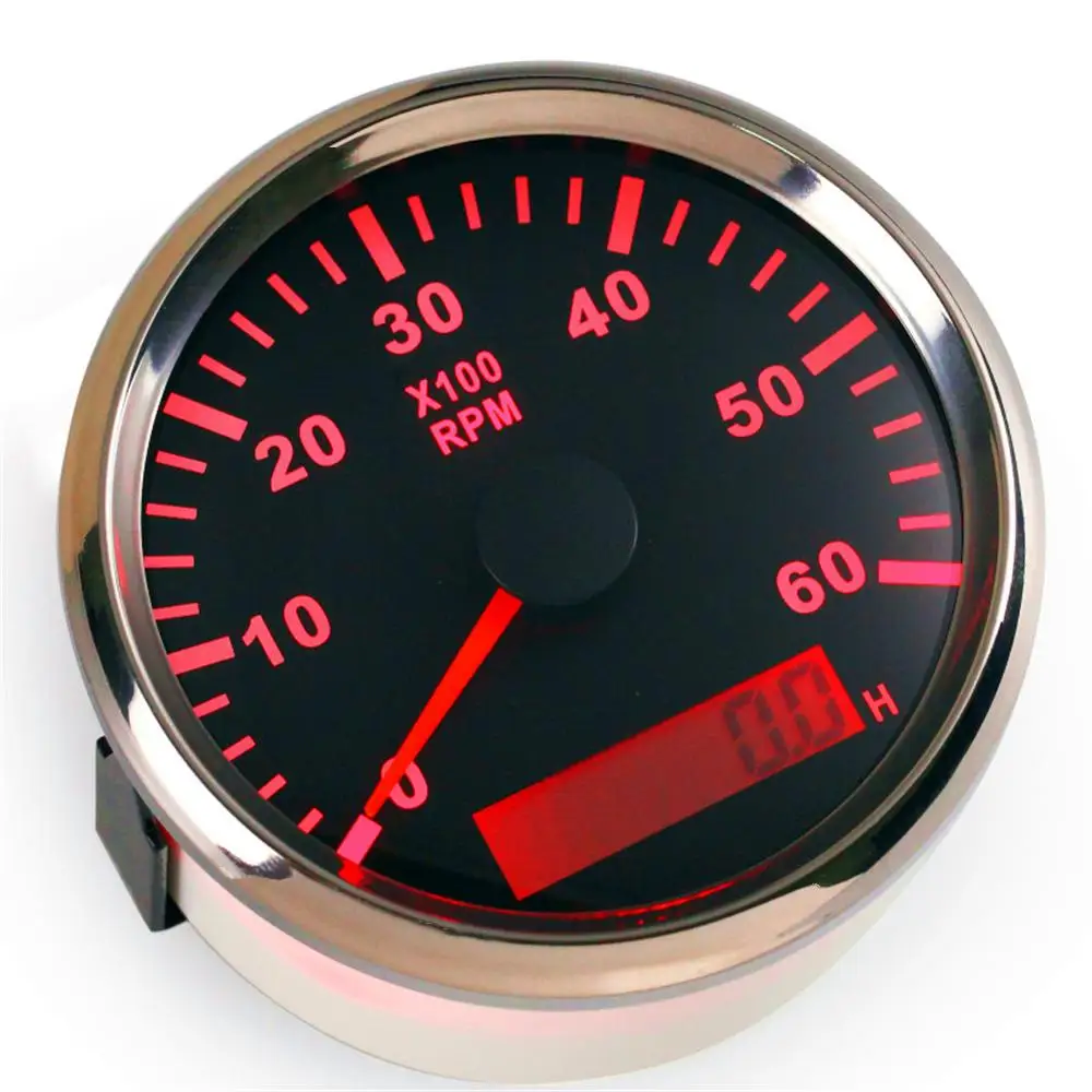 Авто модификация Φ 85 мм белые счетчики оборотов 0 6000 об/мин Тахометры с песометром