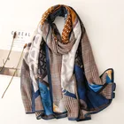 Новинка Весна 2021 Роскошная хлопковая шаль из пашмины Дамская накидка теплые зимние шарфы дизайнерский женский платок с принтом пляжные шарфы