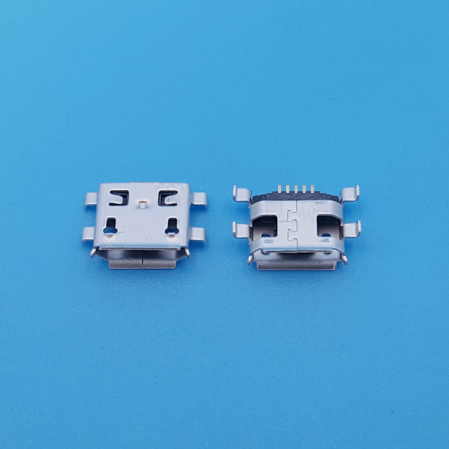 20 шт. Micro USB Тип B 0 8 SMT 4 ножки 5 контактный гнездовой разъем PCB паяльный разъем|connector