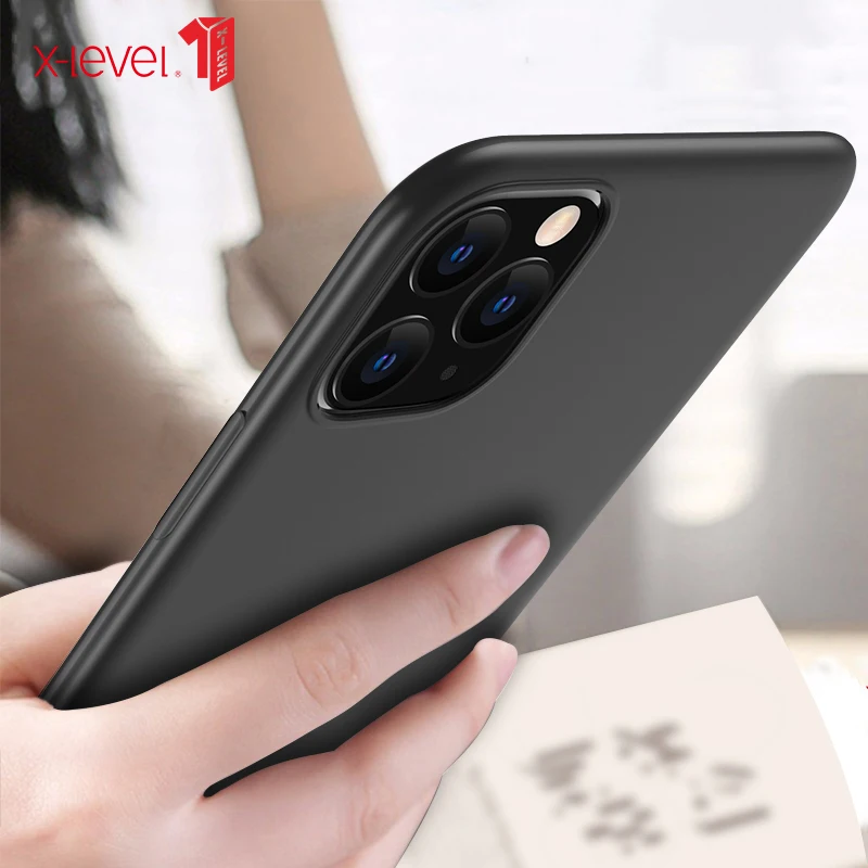 

For Iphone11 Pro Max X-level Silicone Tpu Phone Case For Iphone 11 Pro Max 6.5" Ultra Thin 360 Protective Back Cover Shell Case