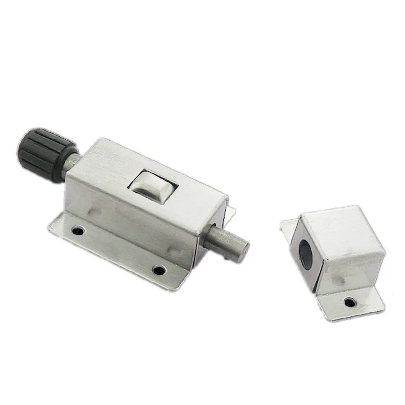 

With Thick Stainless Steel Automatic Bolt Lock Anti-theft Doors Spring Pin Cabinet Buckle