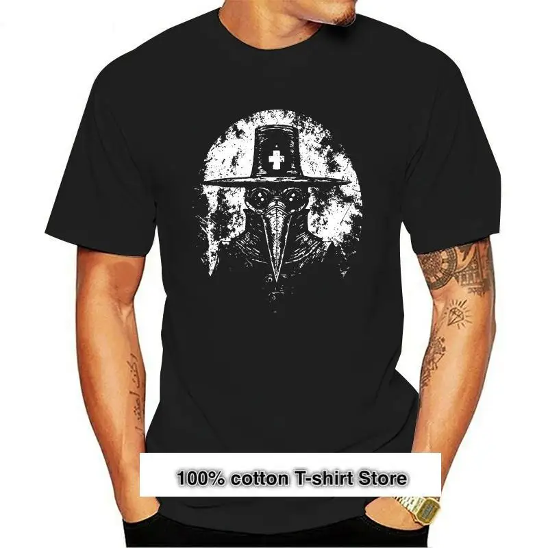 

639 PLAGUE DOCTOR I T-SHIRT The Black Death Medicine Cure Mask Cotton Fashion Plus Size Tee Shirt