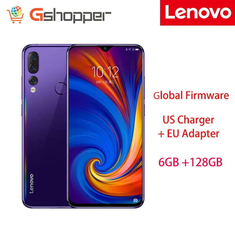 Blue CN 128GB Мобильный телефон lenovo Z5s с глобальной прошивкой, 6 ГБ, 64 ГБ/128 ГБ, с функцией распознавания лица, восьмиядерным процессором Snapdragon 710, 6,3 дюйма, Android P, тройная задняя камера, смартфон - Цвет: Blue CN 128GB