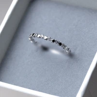 cute super thin silver color cz zircon star rings wedding engagement party gifts for women lady girl lovers rings fine jewelry