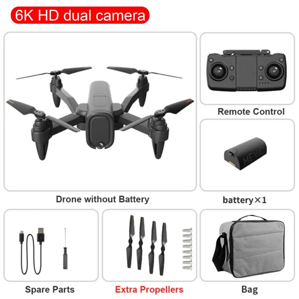 

Квадрокоптер H6 с GPS и двойной камерой, 5 ГГц, Wi-Fi, FPV