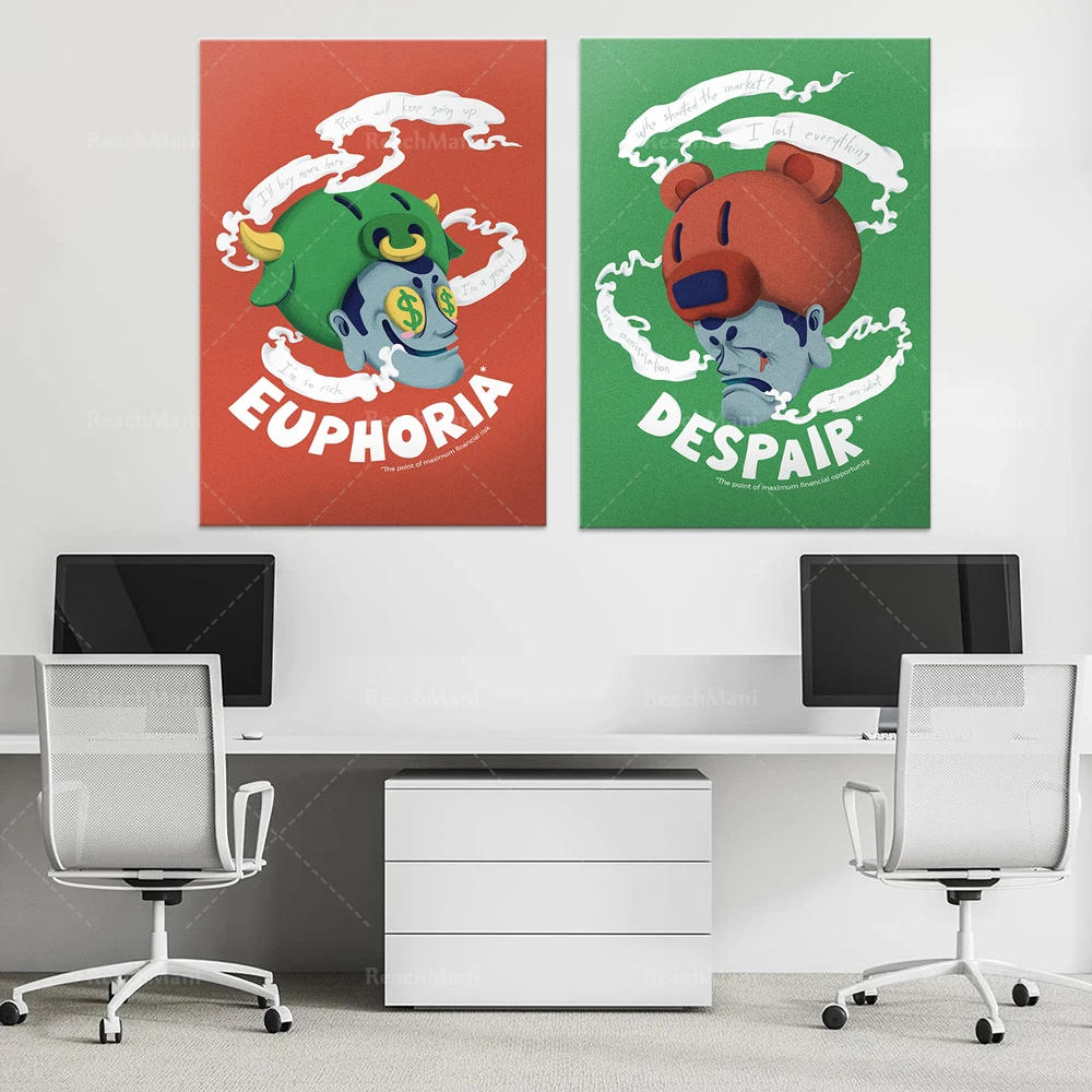 Рынок haussier et baissier | Арт на ткани | Украшение бюро | Искусство | Биржа | Биткоин | День Trad Рынок haussier et baissier | Арт на ткани | Украшение бюро | Искусство | Биржа | Биткоин | День Trad