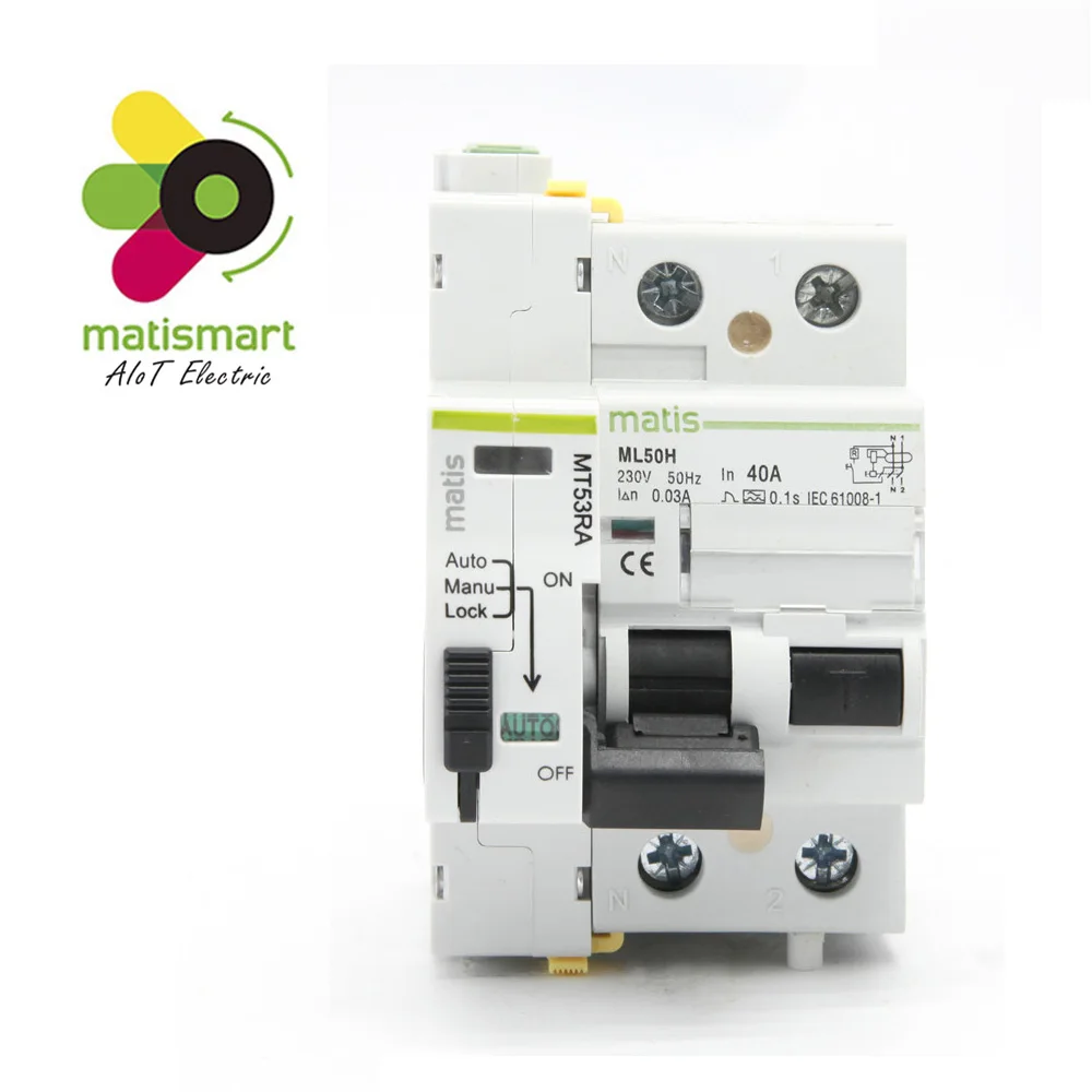 Matismart MT53RA 2P RCCB 40A пульт дистанционного управления recloser|Автоматические
