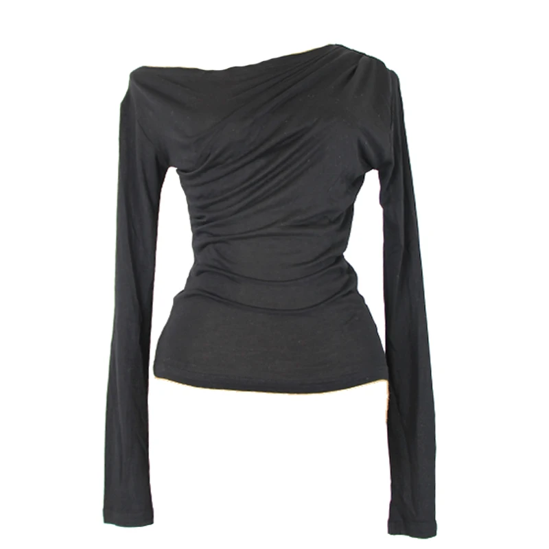 

Latin Dance Costumes For Women Long Sleeve Practice Clothes Latin Dance Shirt Female Rumba Dance Performance Stage Tops DQL2935